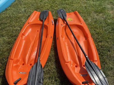 Lifetime Wave Kids Kayaks With Paddles - $65 Each