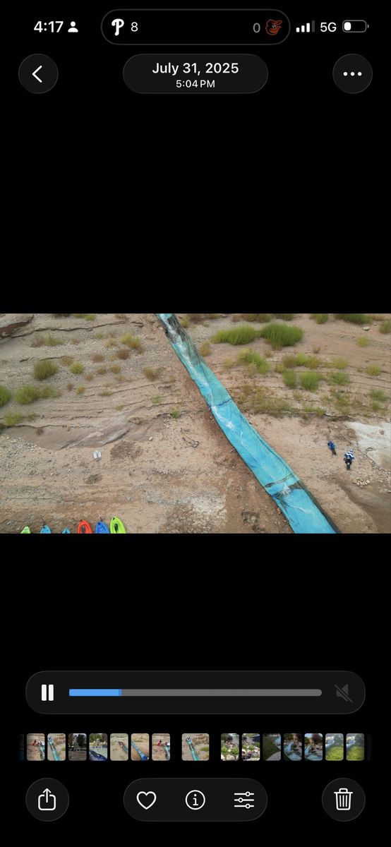 Water slide! Heavy duty vinyl slip-n-slide.