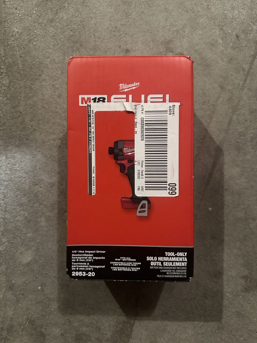 Milwaukee M18 FUEL 18V Lithium-Ion Brushless Cordless 1/4 in Hex Impact Driver