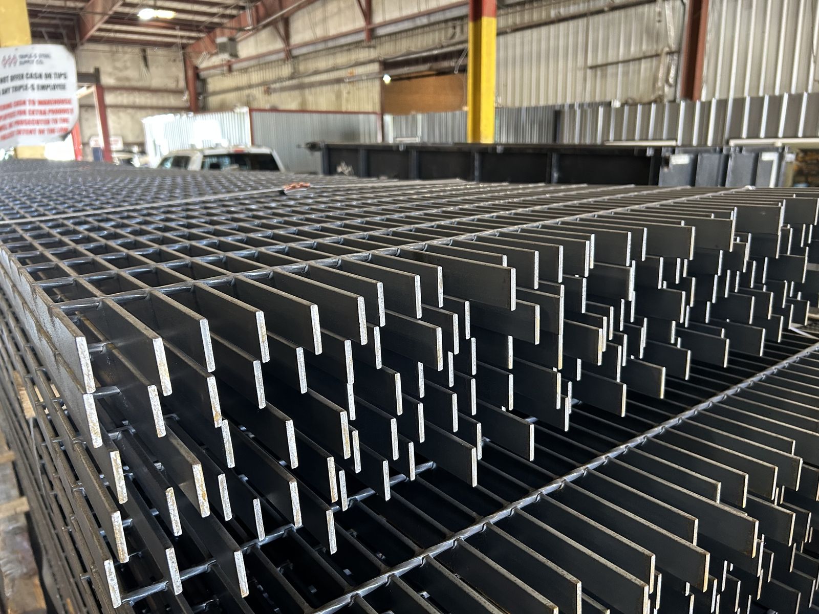 Steel Bar Grating In Stock! Bare Steel 1-1/4" x 3/16" x 36" x 288" - $878.00 each