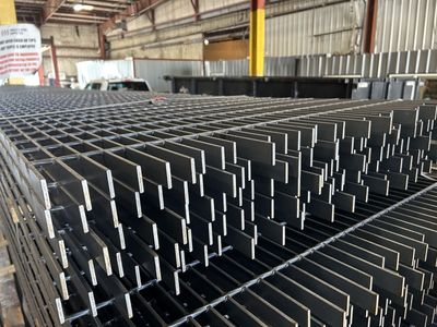 Steel Bar Grating In Stock! Bare Steel 1-1/4" x 3/16" x 36" x 288" - $878.00 each