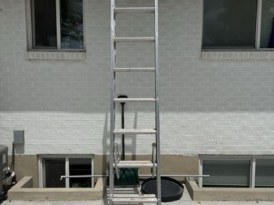 20’ Aluminum extension ladder $100