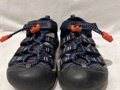 Keen toddler, size 12 blue smoky bear, washable, lightly used hiking sandals