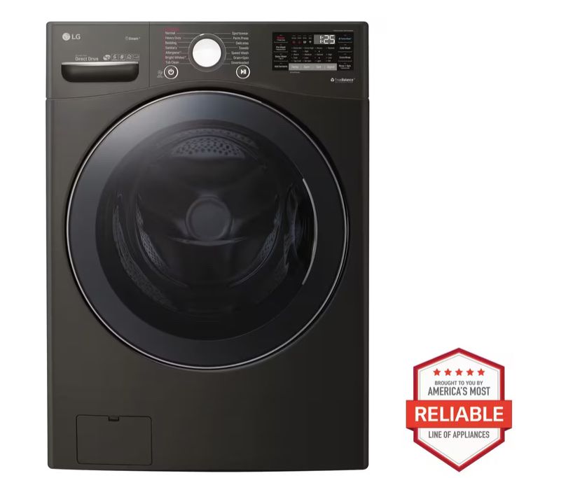 LG WM3900HBA Front Load Washer - Black Steel,