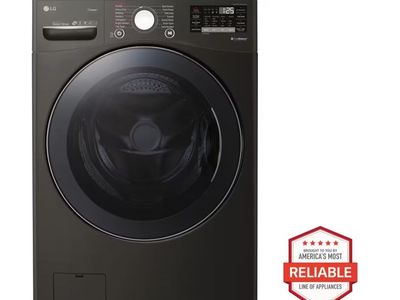 LG WM3900HBA Front Load Washer - Black Steel,