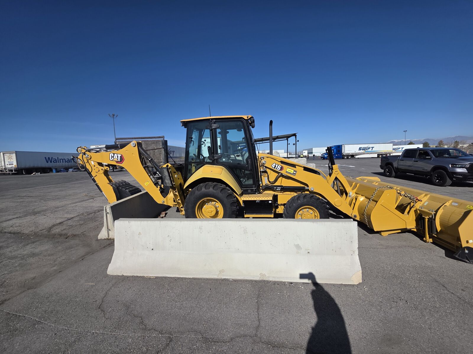 2024 Cat 416 rubber tire backhoe