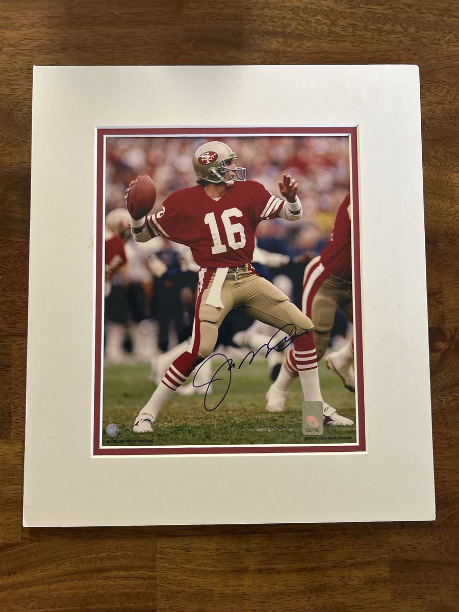 12x14 Matted Autograph Joe Montana Hand Signed San Francisco 49ers 8x10 Photo Autograph. Comes w/Montana Hologram Sticker COA