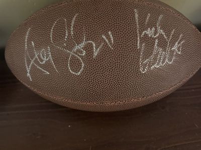 Alex Smith, kirk herbstreak signed football full size