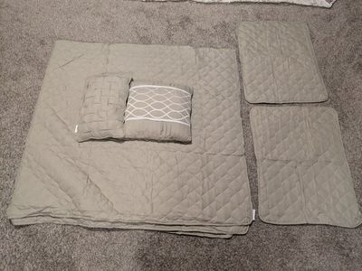 Madison Park Queen Light Comforter Set with 2 pillows