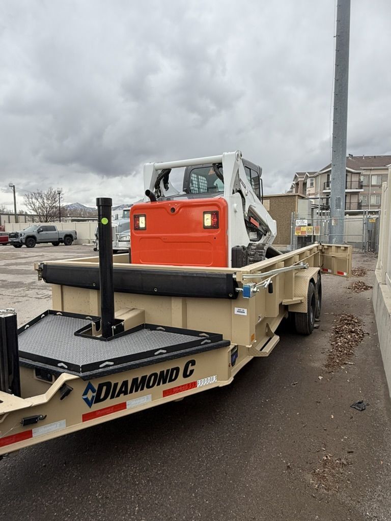 Move Material, Load Debris & Haul It Away – Bobcat T595 + Dump Trailer Combo for Rent