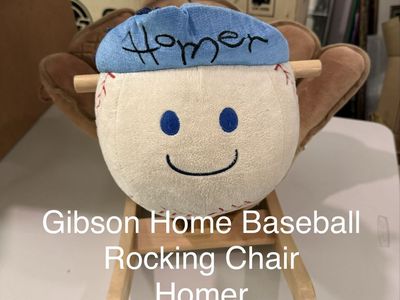 Gibson Home Baseball Rocking Chair Homer Musical