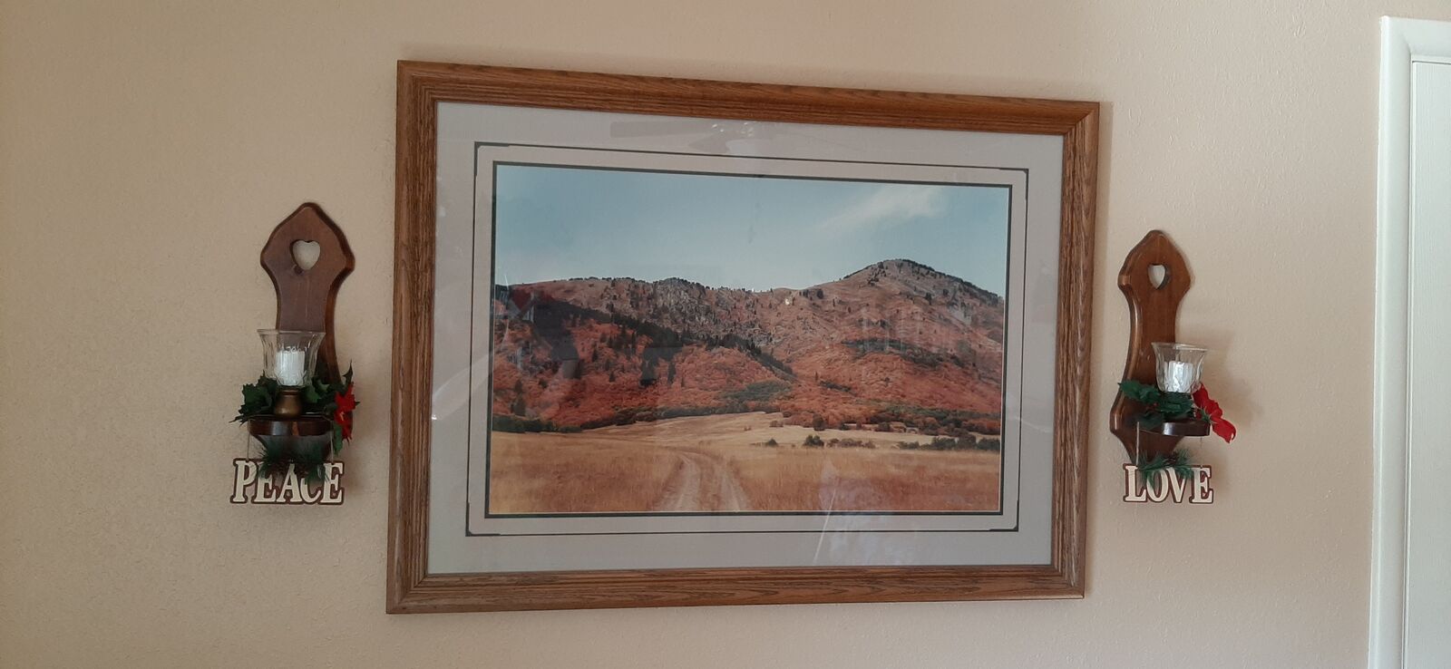 Framed print of Sardine Canyon in the Fall including frame measures 40 x 29 1/2