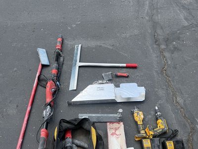 Full set of drywall tools