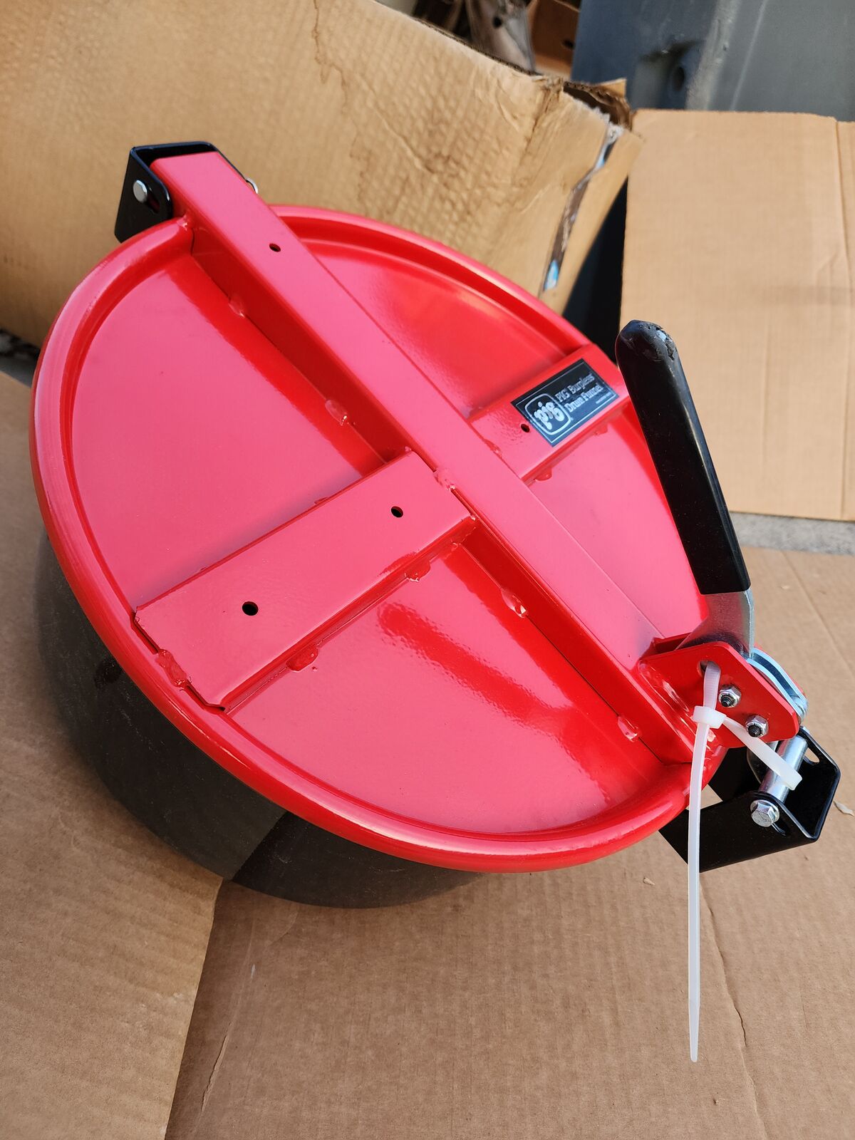 PIG Burpless Drum Funnel DRM1210-RD Red Stainless Steel Large Wide Mouth 5 Gallon DRM1210