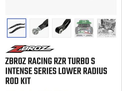 Z Bros Radius Rods For Polaris Turbo S