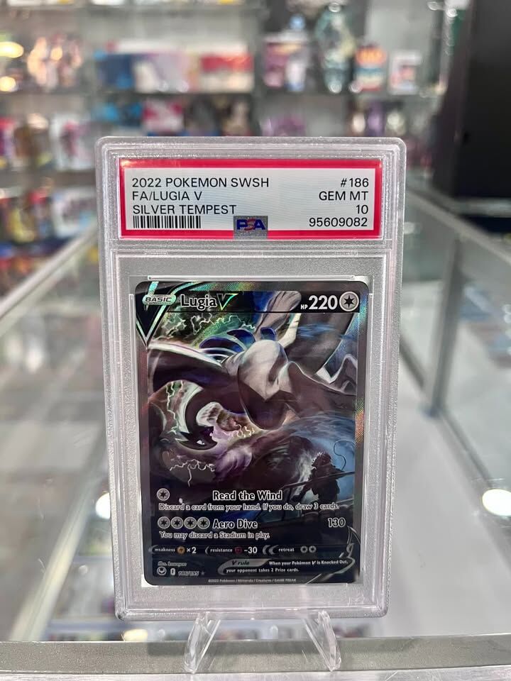 Pokemon 2022 Lugia V 186/195 Alt Art Silver Tempest GEM MINT PSA 10