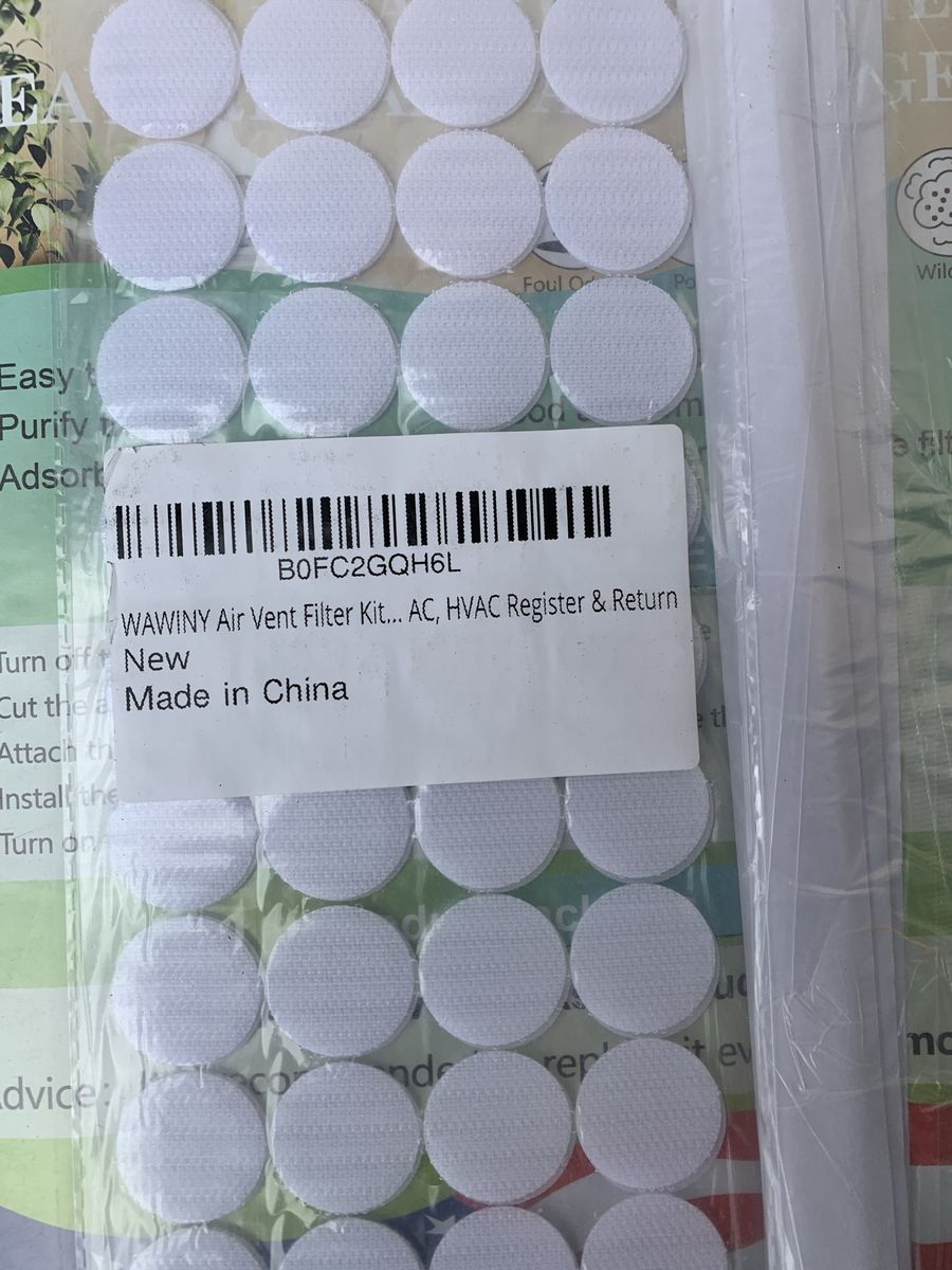 WAWINY Air Vent Filter Kit for AC, HVAC Register & Return, Purifies Air, New