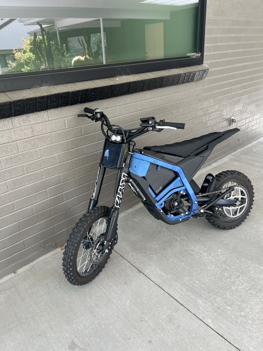 Yozma Electric Dirt Bike - Blue Frame