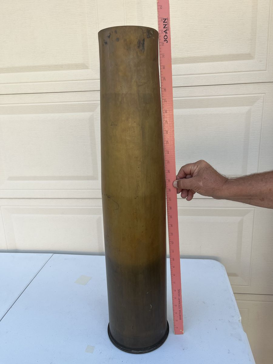120 MM T-25 Brass Cartridge Case - 1954