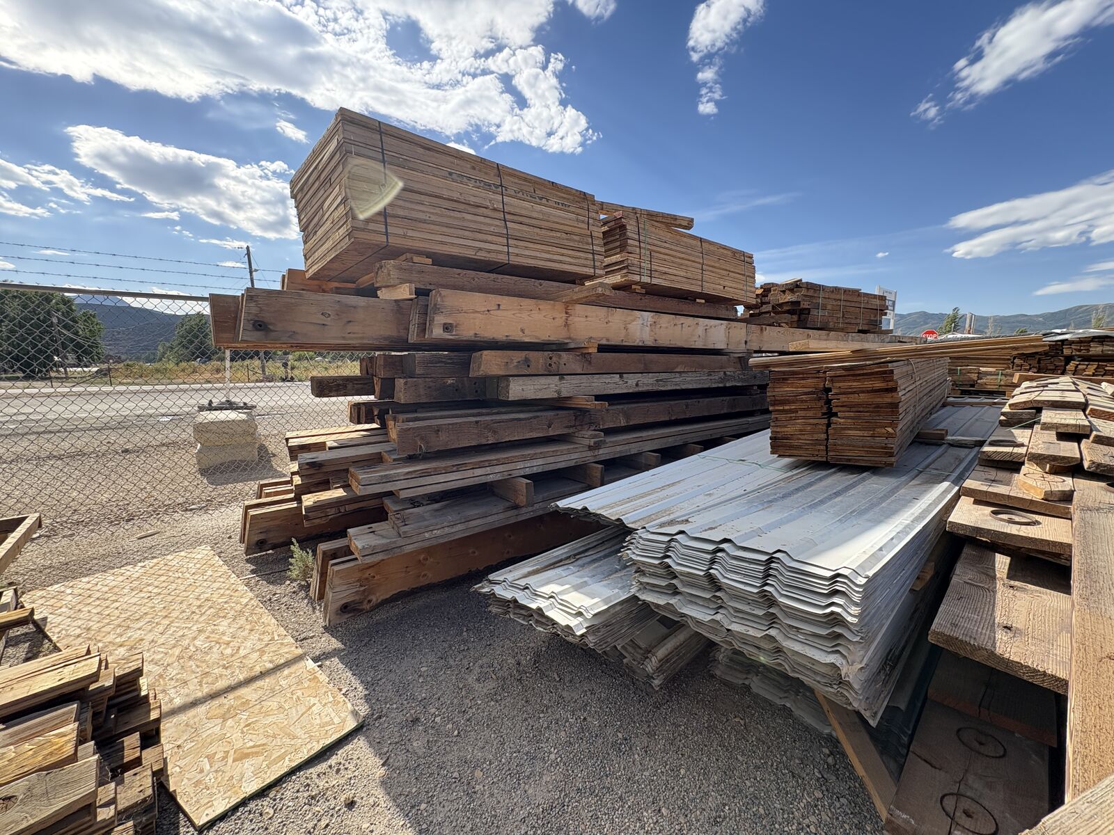 Used Roofing, Siding, Wood Structure  Metal and Copper Panel wraps