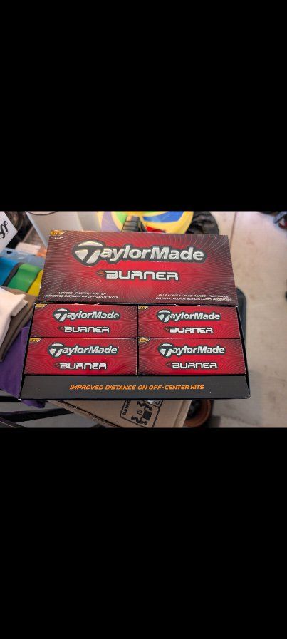 TaylorMade Burner Golf Balls - 4 boxes 12  Balls) - Improved Distance