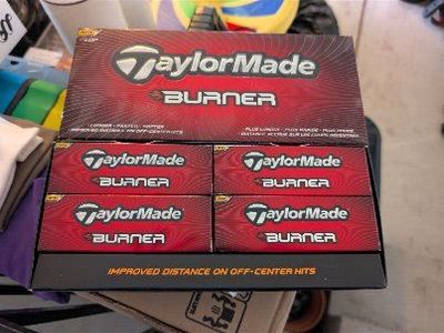 TaylorMade Burner Golf Balls - 4 boxes 12 Balls) - Improved Distance