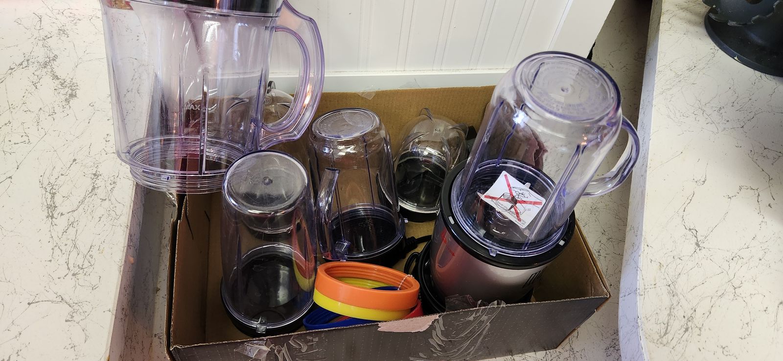 Magic bullet with lots of containers