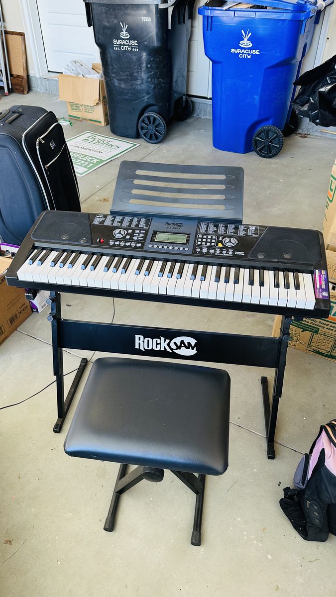 RockJam Electronic Keyboard + Stand & Bench