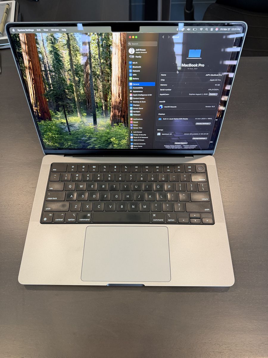 Apple MacBook Pro M1, 14 inch, 2021