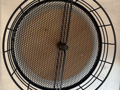 Black Metal Mesh Round Fruit Basket, 11-inch diameter, Farmhouse Style