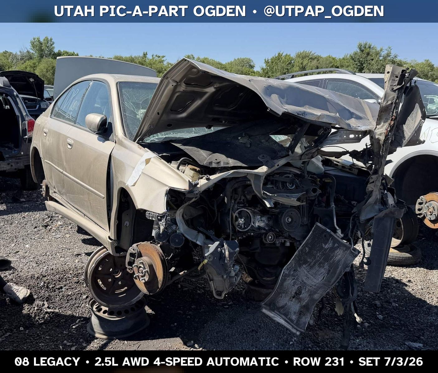2008 Subaru Legacy Parts - UTPAP Ogden