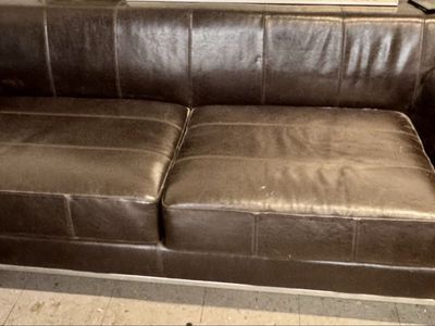 Ikea Leather Couch