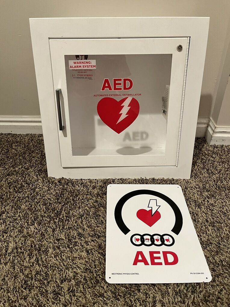 In-Wall AED Box For Heart Defibrillator