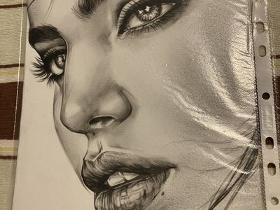 ART portrait drawing pencil woman 4