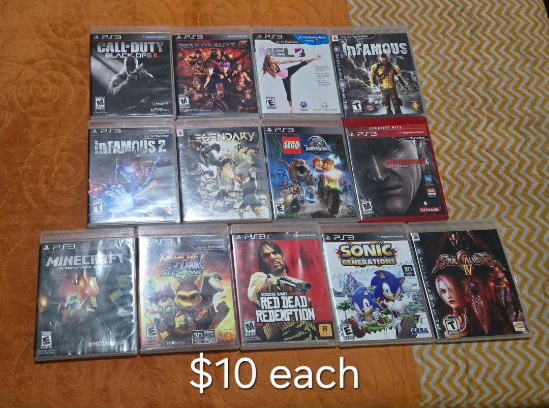 Ps3 games $10 each including Dead or Alive 5! Trades considered!