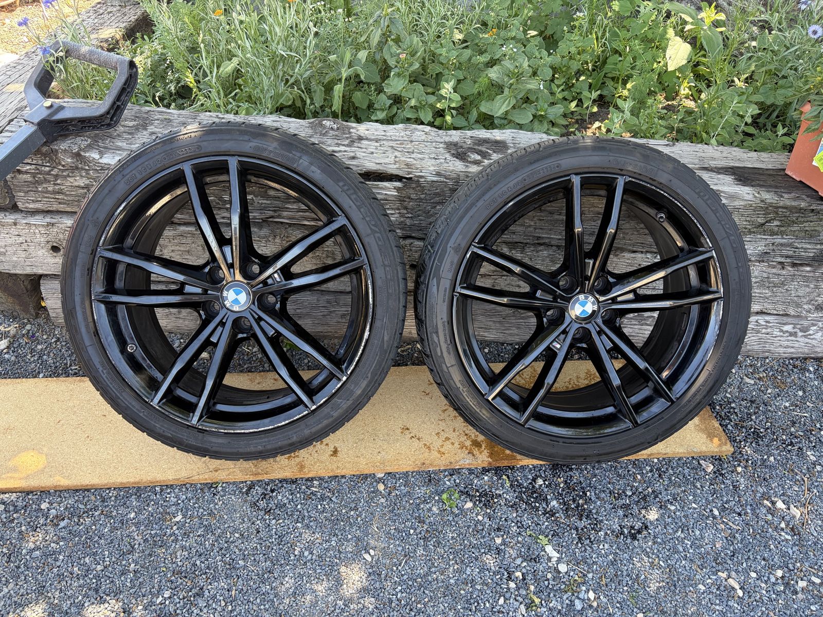 BMW 19” Black Gloss Wheels with Tires - Set of 4