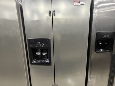 Whirlpool Stainless Steel Side-by-Side Refrigerator with Warranty