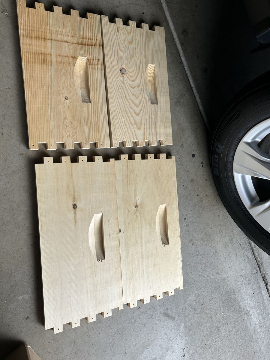 Unassembled 10-Frame Deep Beehive Boxes - New, Ready for Assembly & Painting