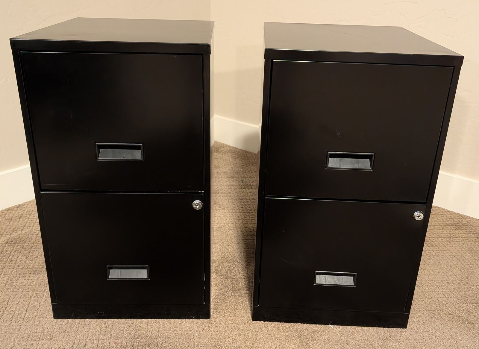 2 Drawer Metal Filing Cabinets