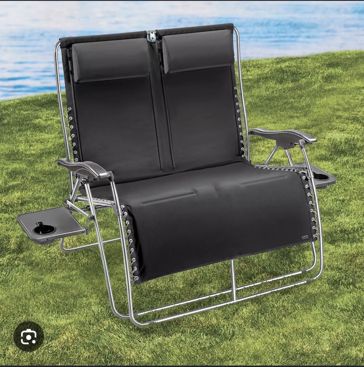NEW Zero Gravity Loveseat (black)