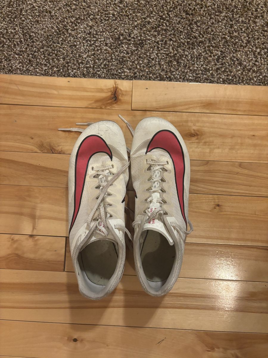 Sprinting track and field spikes 