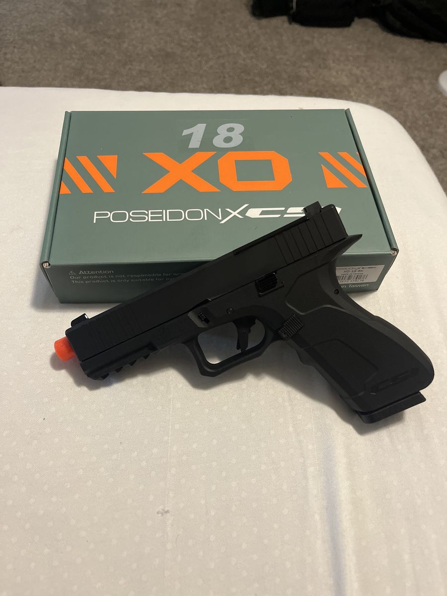 Poseidon XCS Glock 18 Airsoft Pistol with Magazine