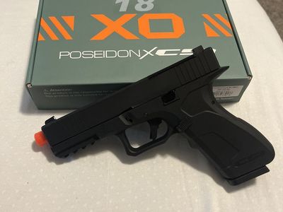 Poseidon XCS Glock 18 Airsoft Pistol with Magazine