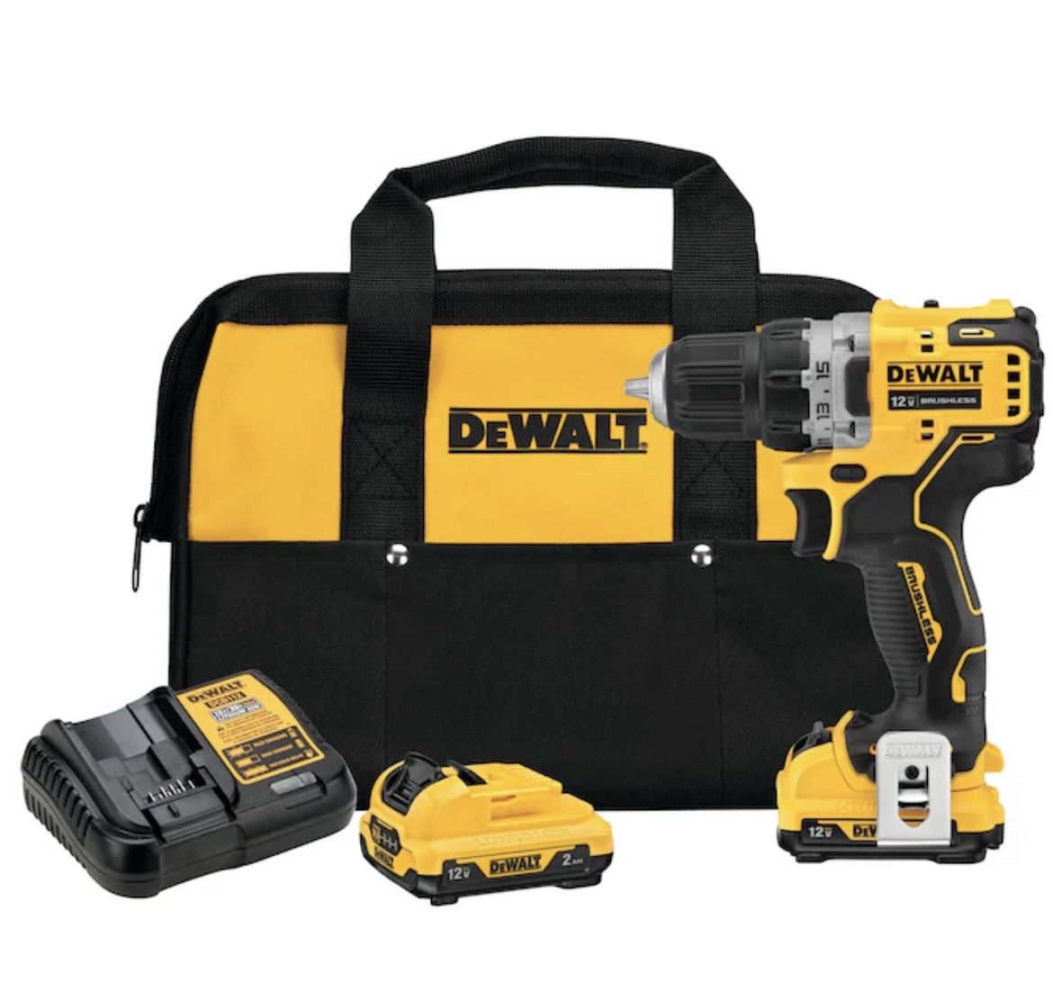 New XTREME 12-volt Max 3/8-in Keyless Brushless Cordless Drill 2 -Batteries Included, and Charger 