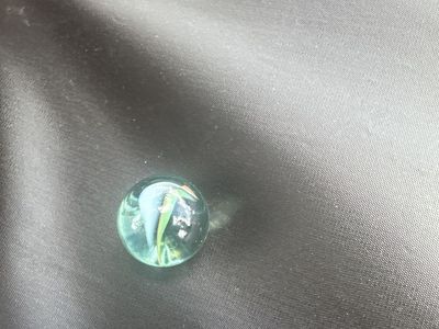 Clear Glass Marble with Swirl Design - Collectible Toy or Decoration