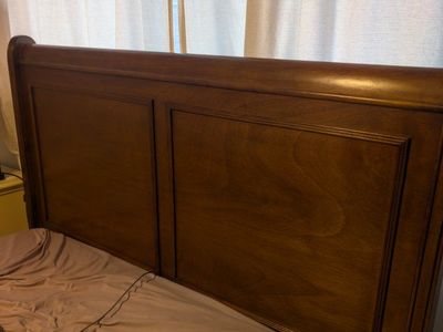 Wood queen size bed frame