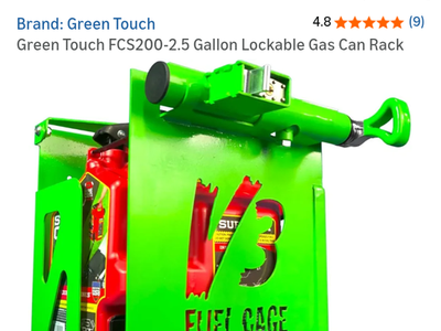Locking gas can rack 0b0