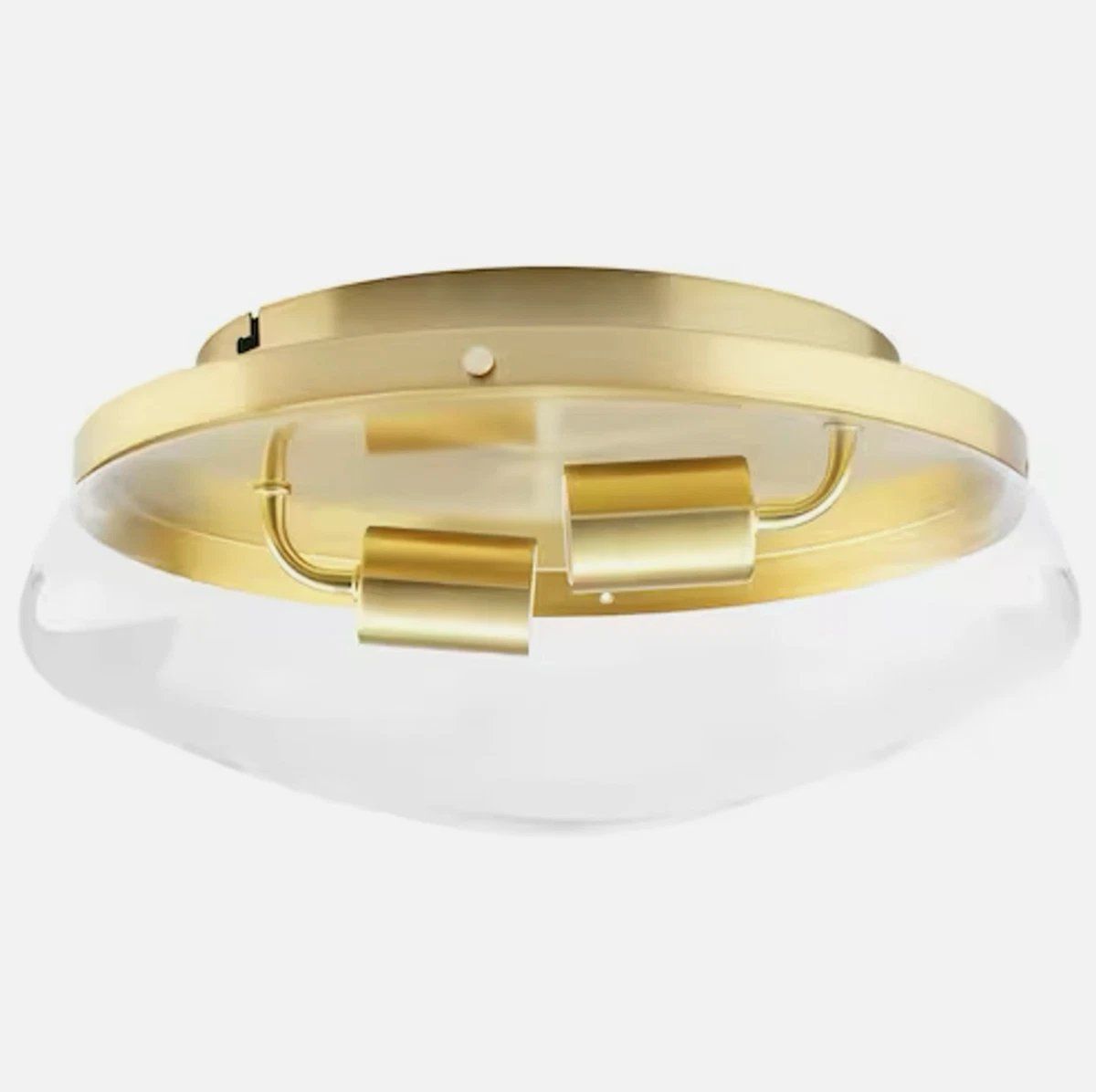 NEW IN BOX! Set of Two (2) Gold Ceiling Lights