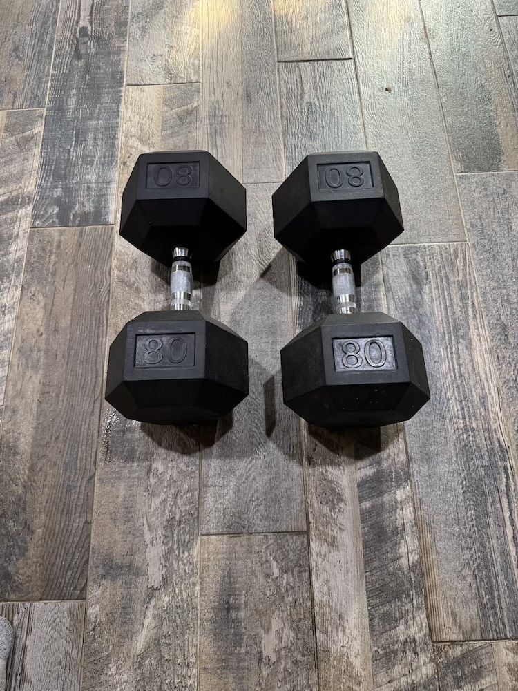 80 lb Dumbbell Set