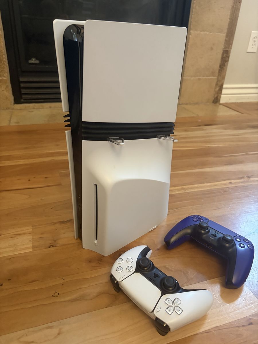 Sony PlayStation 5 PS5 Digital Edition Console Bundle with Disc Drive and 2 Controllers